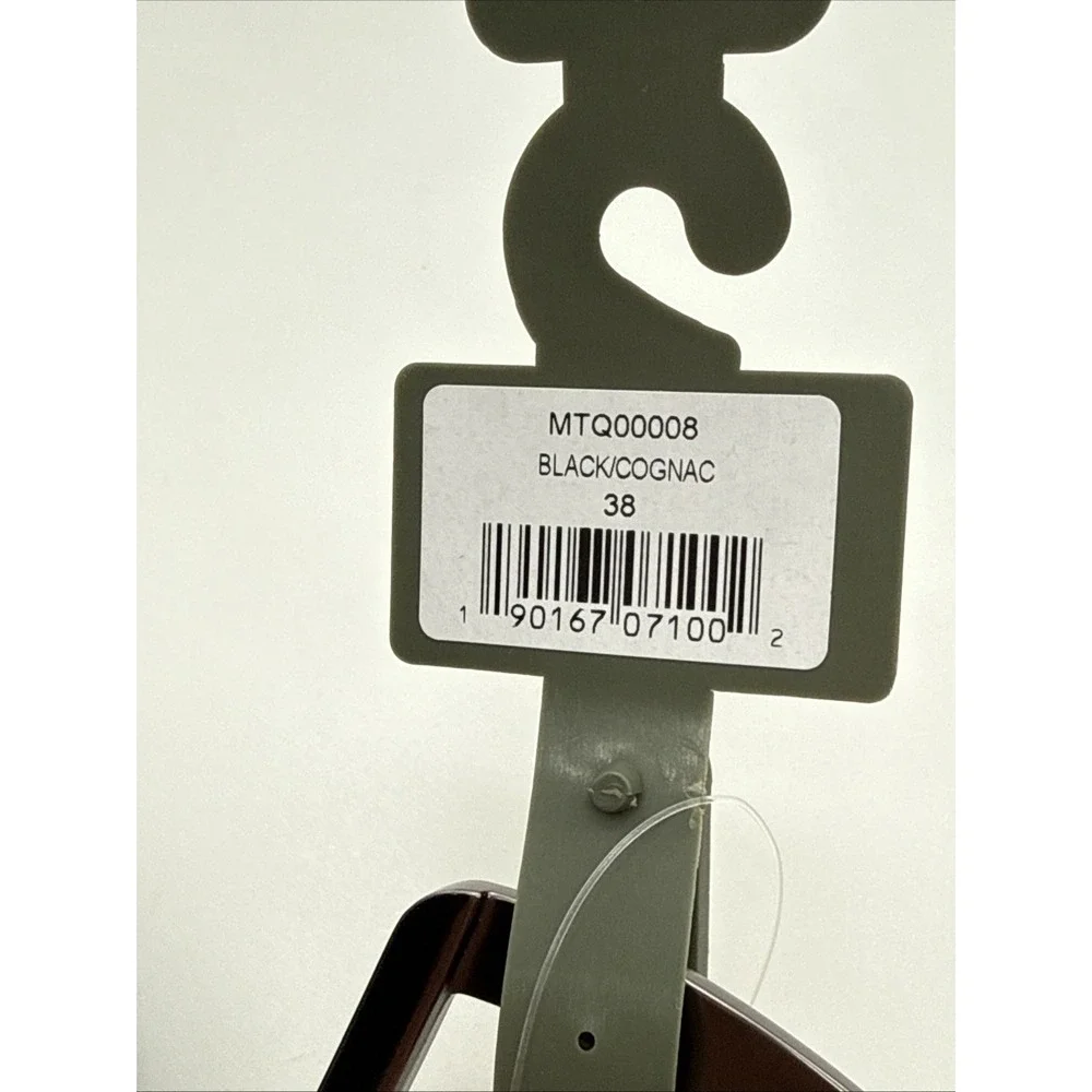 Matix Faux Leather Belt Men's Adult Size 38 Double Sided Black & Cognac New